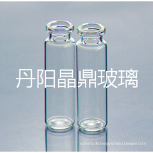 Geschraubt, klare röhrenförmige Bajonett Glasflasche mit Stehkragen